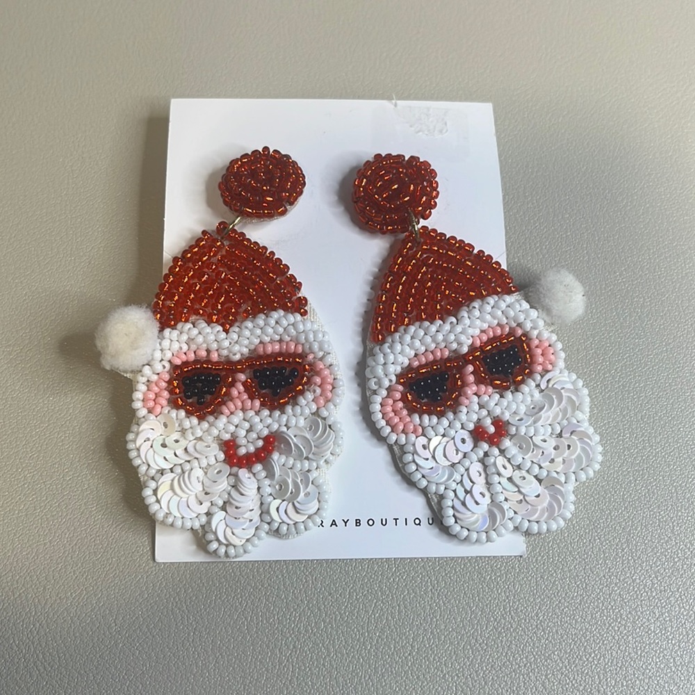Santa Earrings